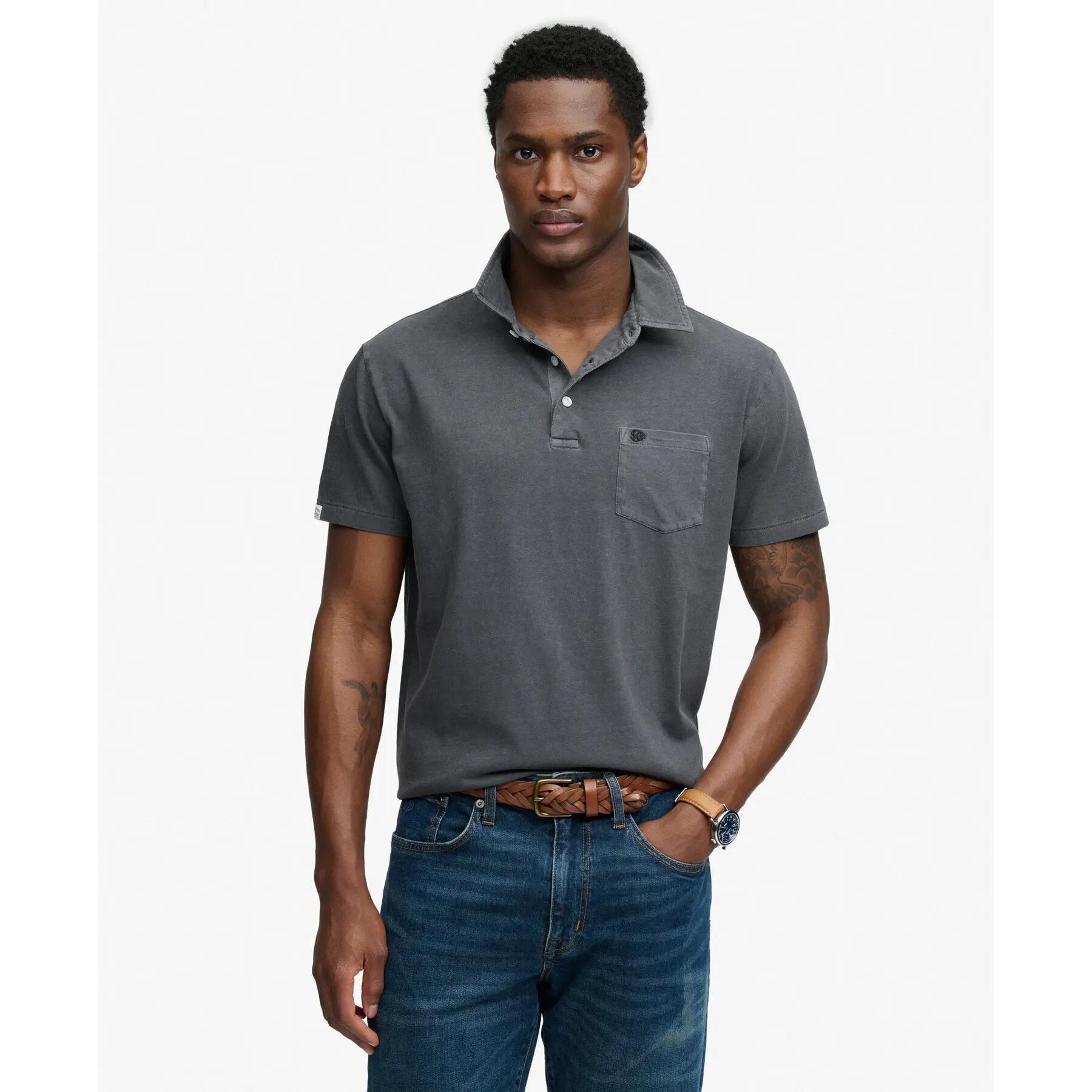 Polo en coton et lin classique Superdry 3/7