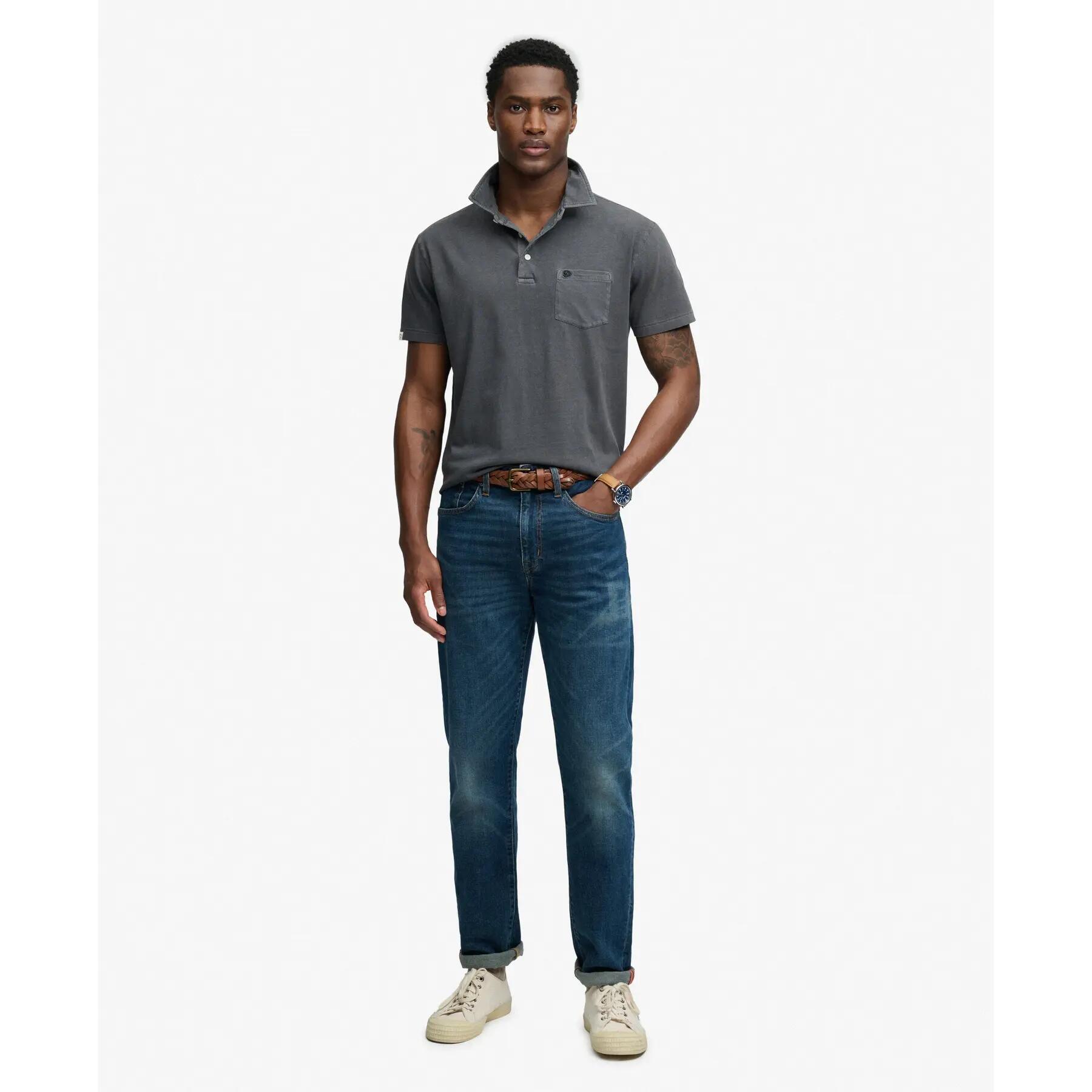 Polo en coton et lin classique Superdry 2/7