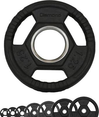 [Disco Olimpico Ghisa Gommato TRI-GRIP PRO con foro 50mm] Pesi da 125 a 25kg