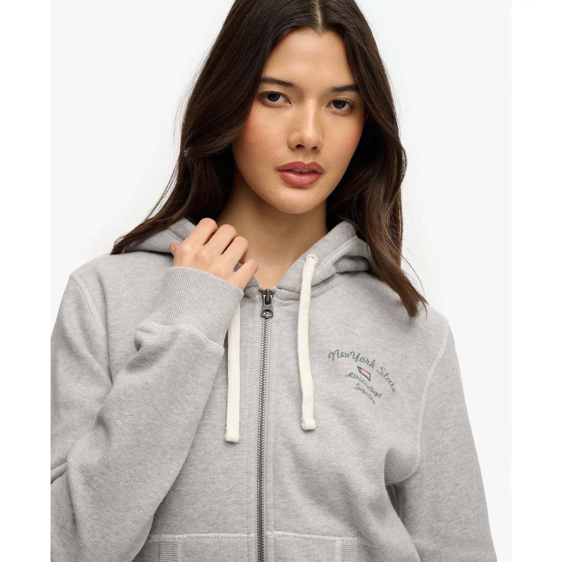 Women's zip-up hoodie Superdry Athletic Essentials 5/6