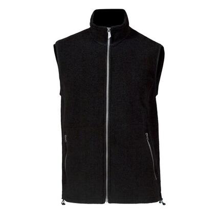 Gilet sans manches Kurre Full Zip Black pour homme – noir