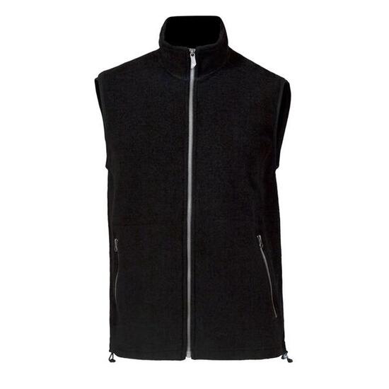 Gilet sans manches Kurre Full Zip Black pour homme – noir