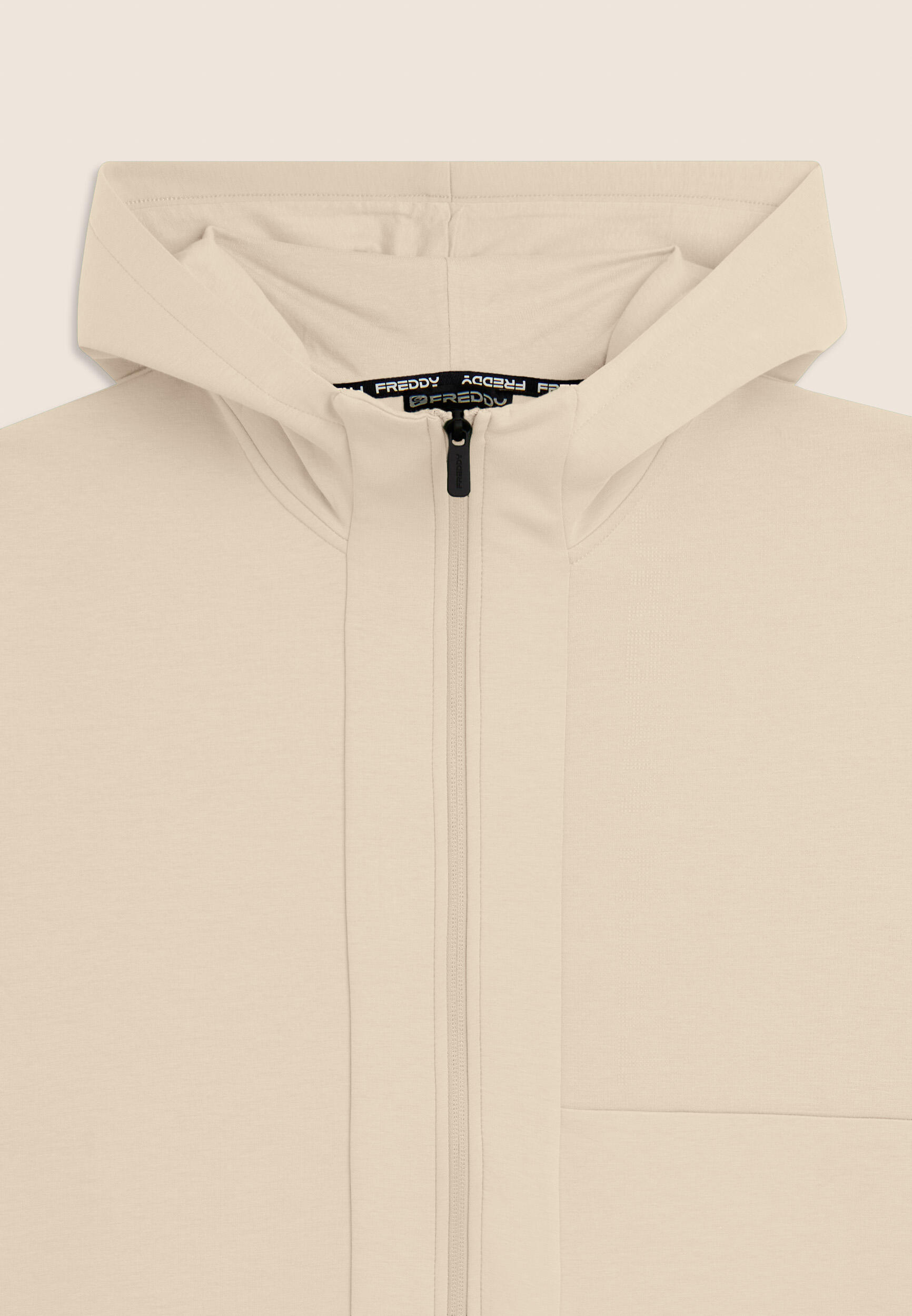 Sweat-shirt à la coupe ample à capuche et fermeture à glissière avec poches zipp 3/3