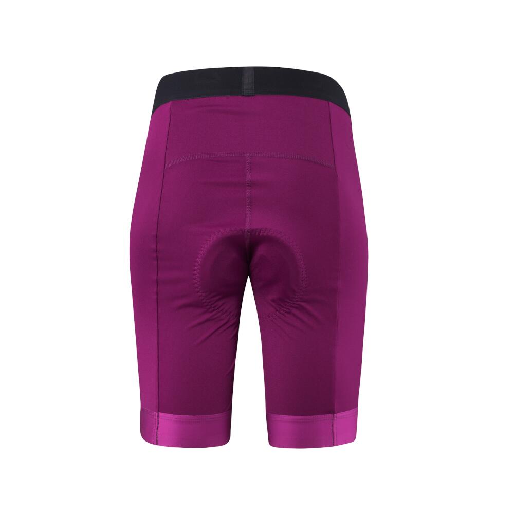 Cuissard de cyclisme court femme Bike Tights Basic Gel - Bordeaux 2/5