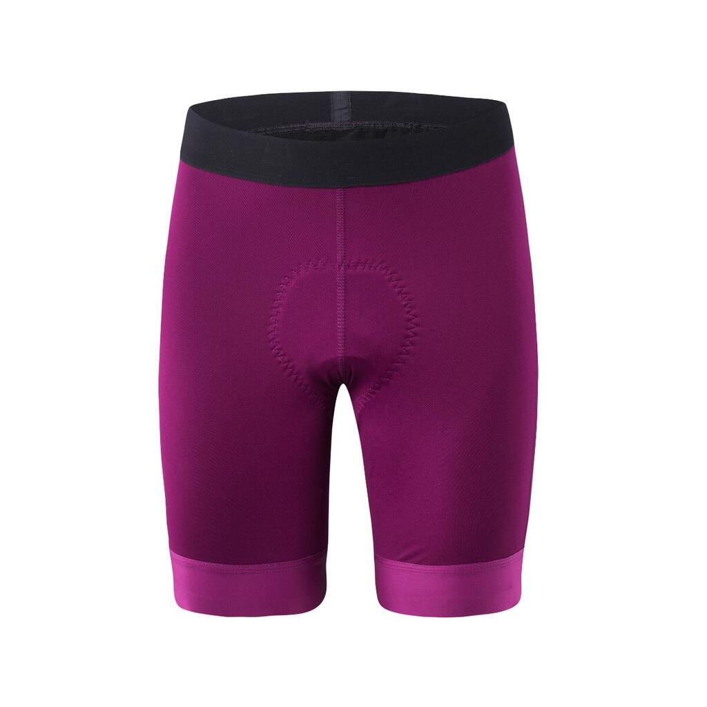 Women’s short cycling tights Bike Tights Basic Gel - Bordeaux