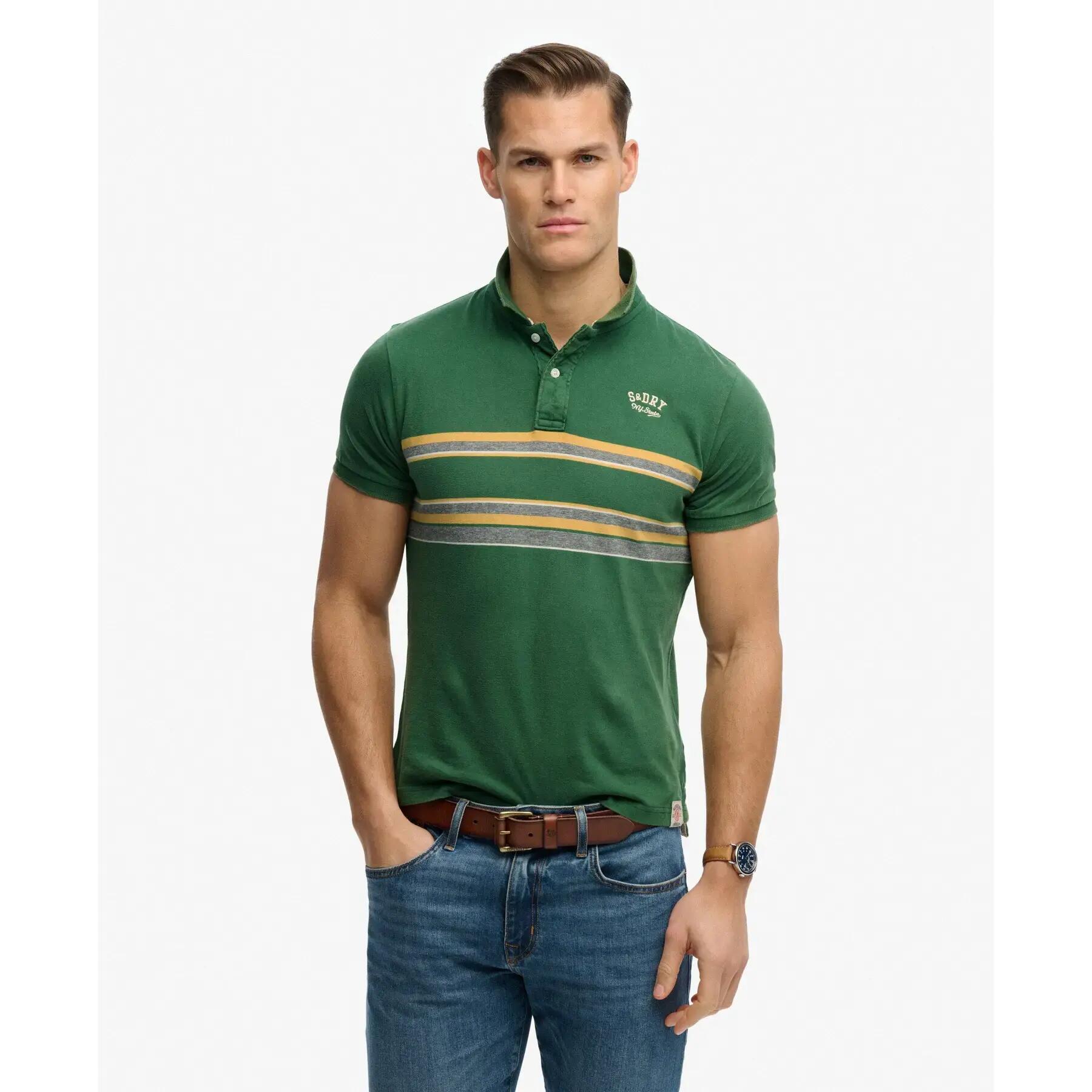 Koszulka polo w paski Superdry Vintage 3/7