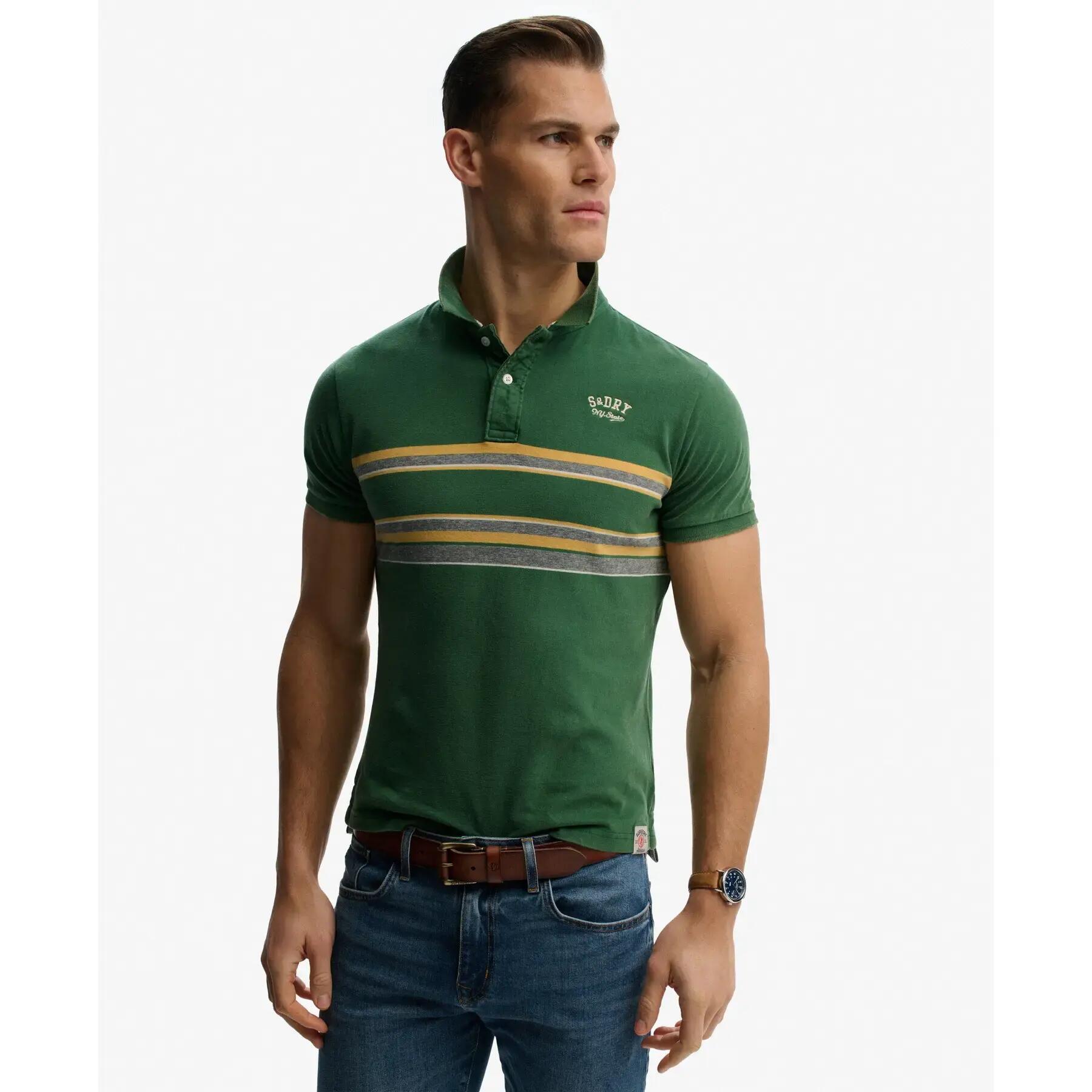 Koszulka polo w paski Superdry Vintage 2/7