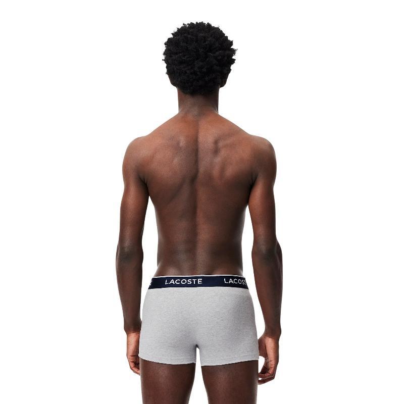 Pack de 3 Calzoncillos Lacoste Grises de Algodón Elástico 5/5