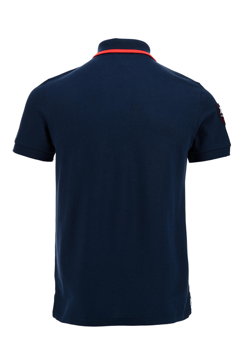 Polo homme bleu 4/5