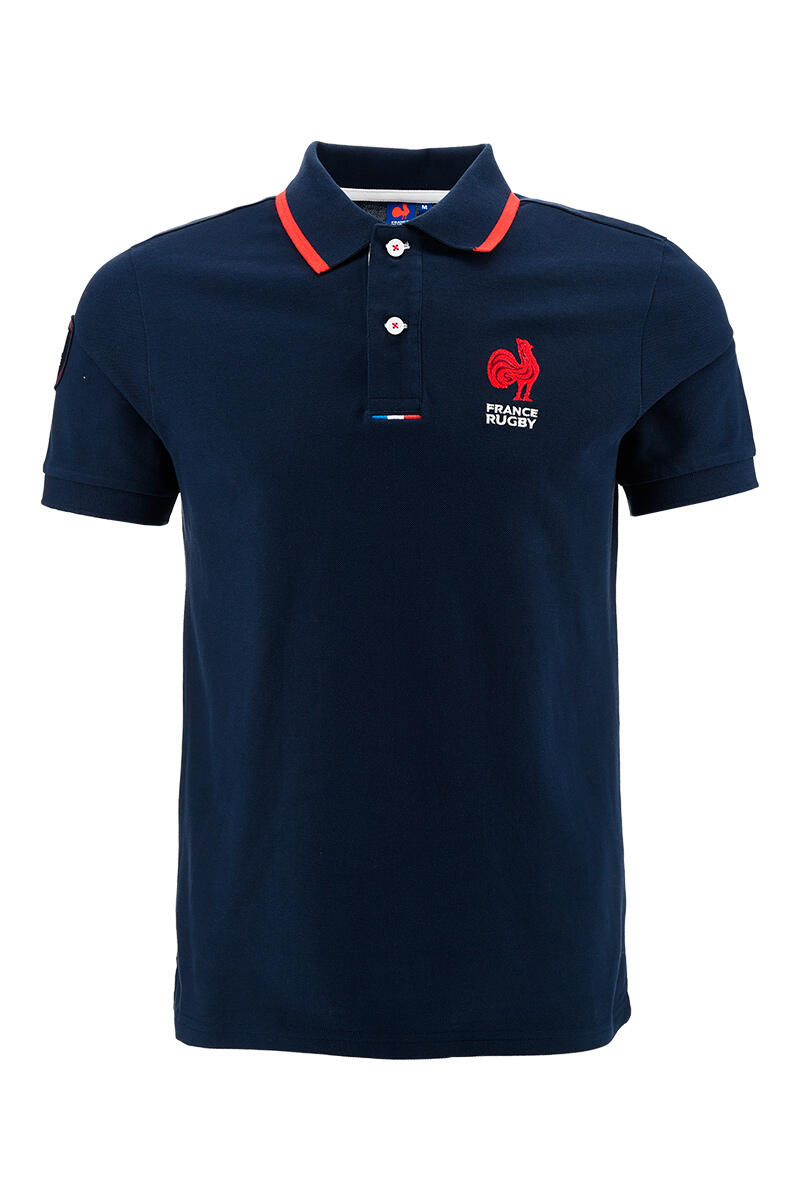 Polo homme bleu 3/5
