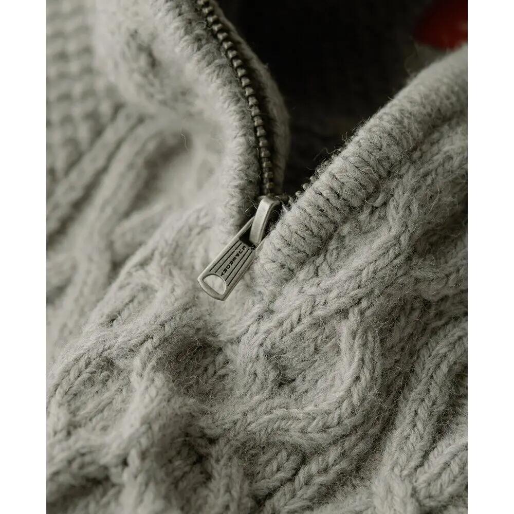 Pull col zippé torsadé Superdry Jacob 5/6