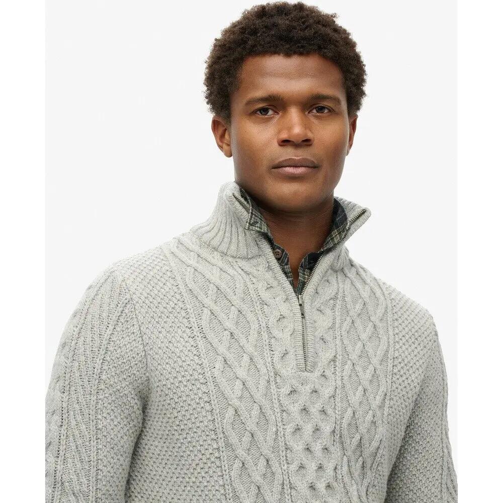 Pull col zippé torsadé Superdry Jacob 4/6