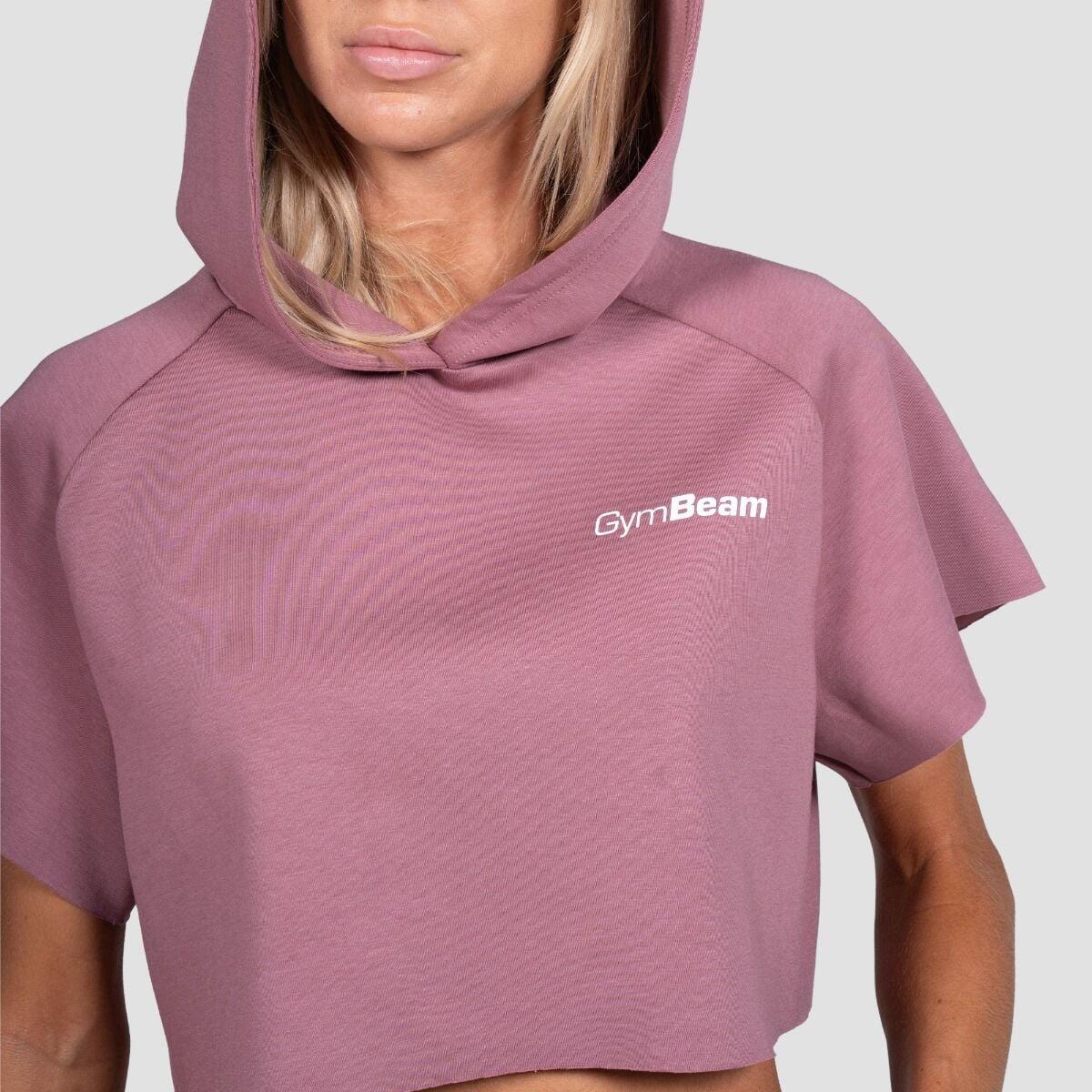 Felpa donna palestra con cappuccio rosa Relay 6/7