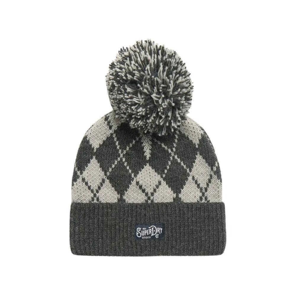 Knitted beanie with pattern for women Superdry