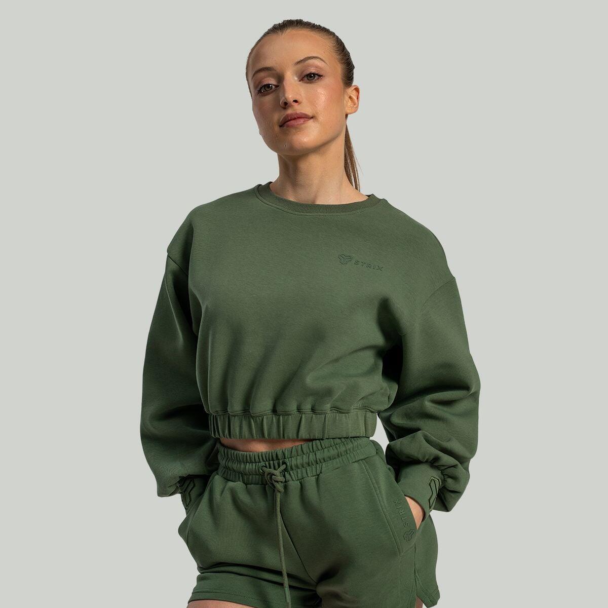 Donna palestra felpa verde Lunar 2/6