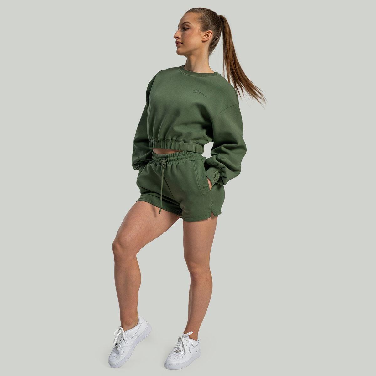Donna palestra felpa verde Lunar 4/6