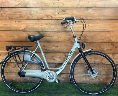 Gazelle stadsfiets, oranje - 28" wiel, 7 versnellingen, met standaard