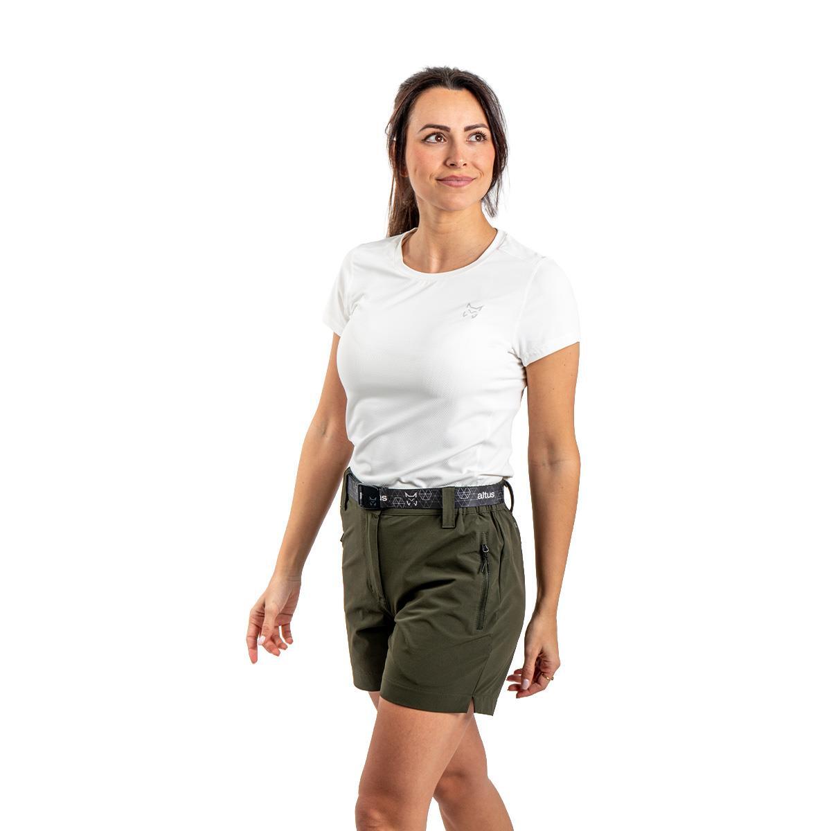 Camiseta manga corta Senderismo en la naturaleza Hombre ALTUS TISMA W L30 BLACK 5/6