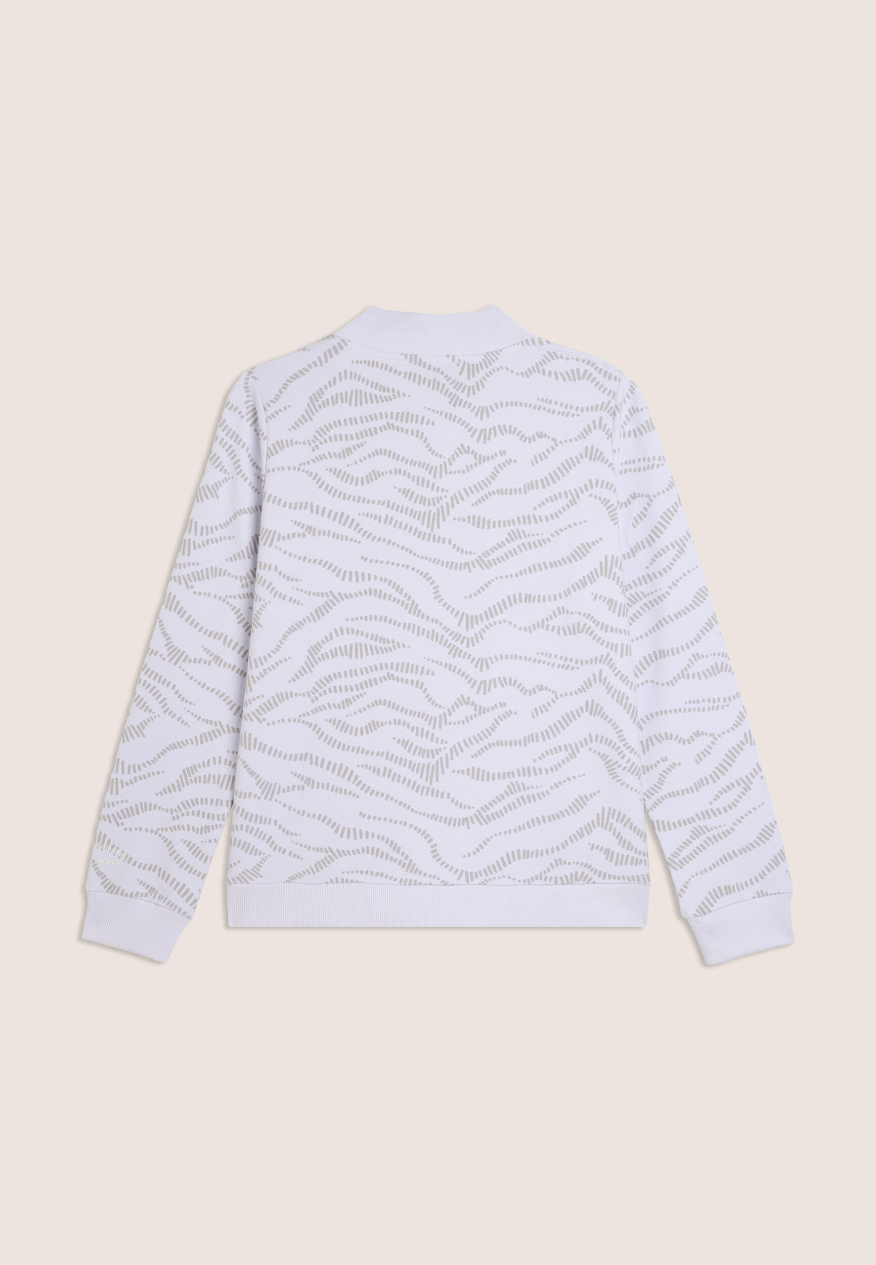 Sweat-shirt avec col croisé et motif graphique 2/3
