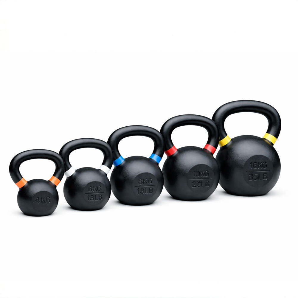 Set de Kettlebells Cast Iron de 4 a 16 kg Viok Sport - Hierro Fundido 2/2