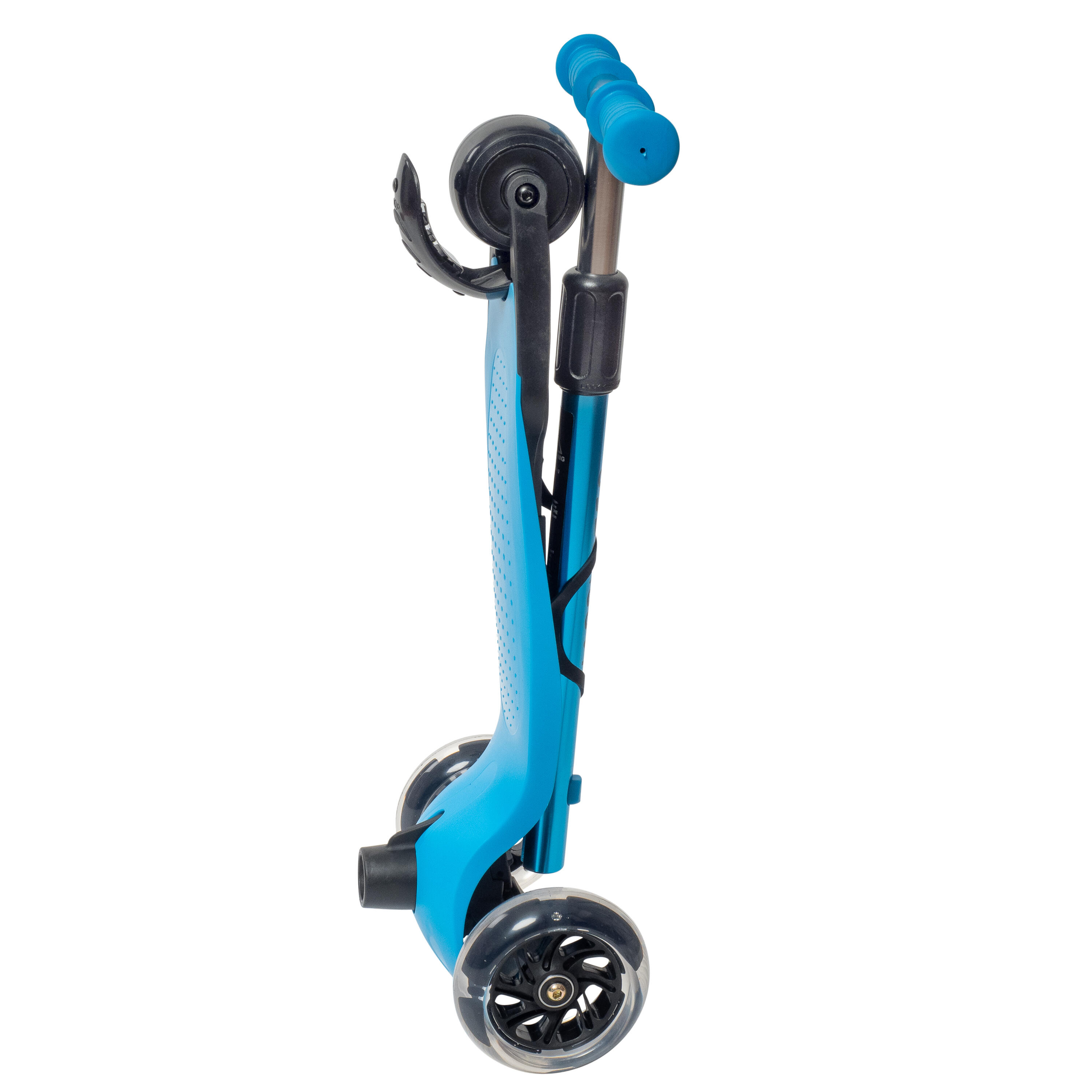 Trottinette enfant - 3 roues lumineuses - hauteur reglable - bleu 5/5