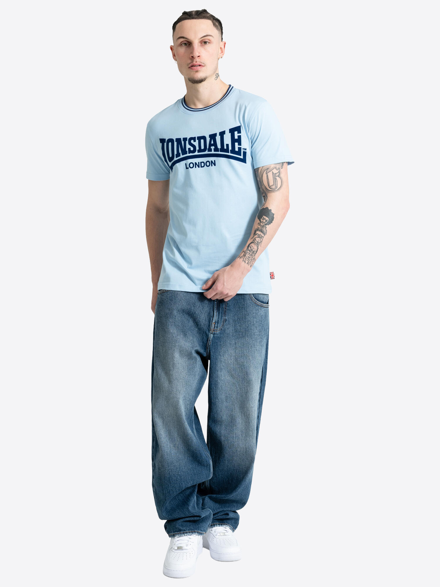 LONSDALE Heren-T-shirt normale pasvorm POTTERNEWTON 3/6