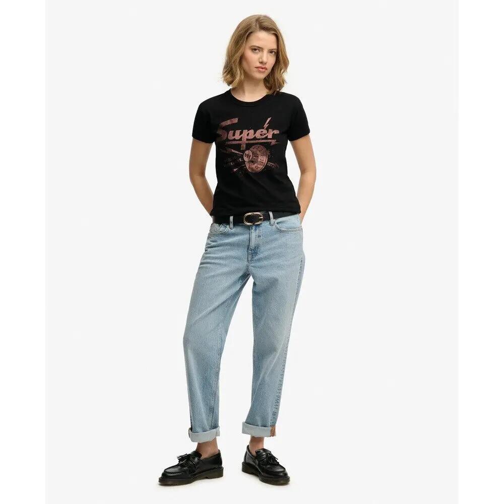 T-shirt da donna aderente Superdry Band Merch 2/7