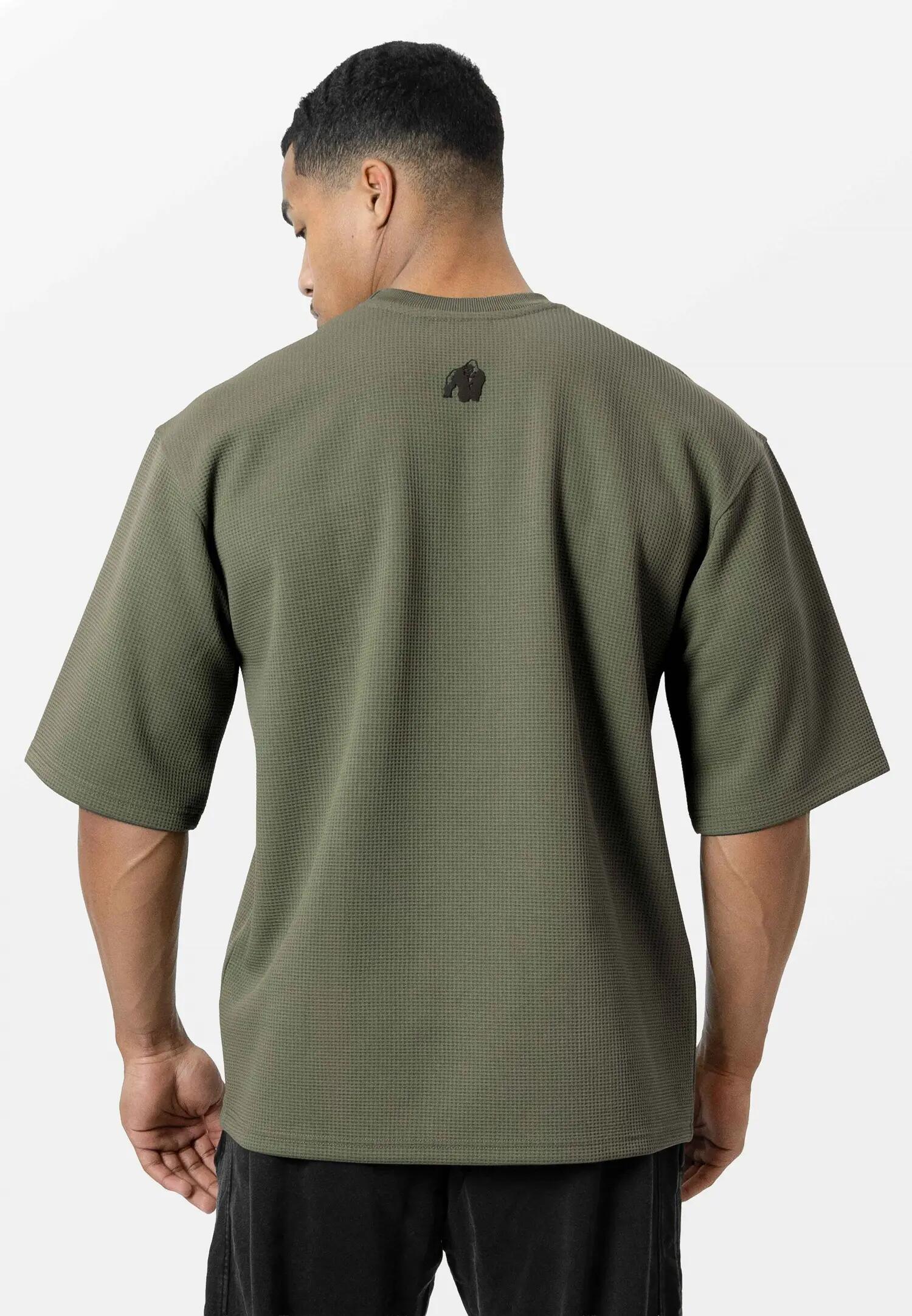 Idaho Énorme Waffle T-shirt - armée verte 4/6