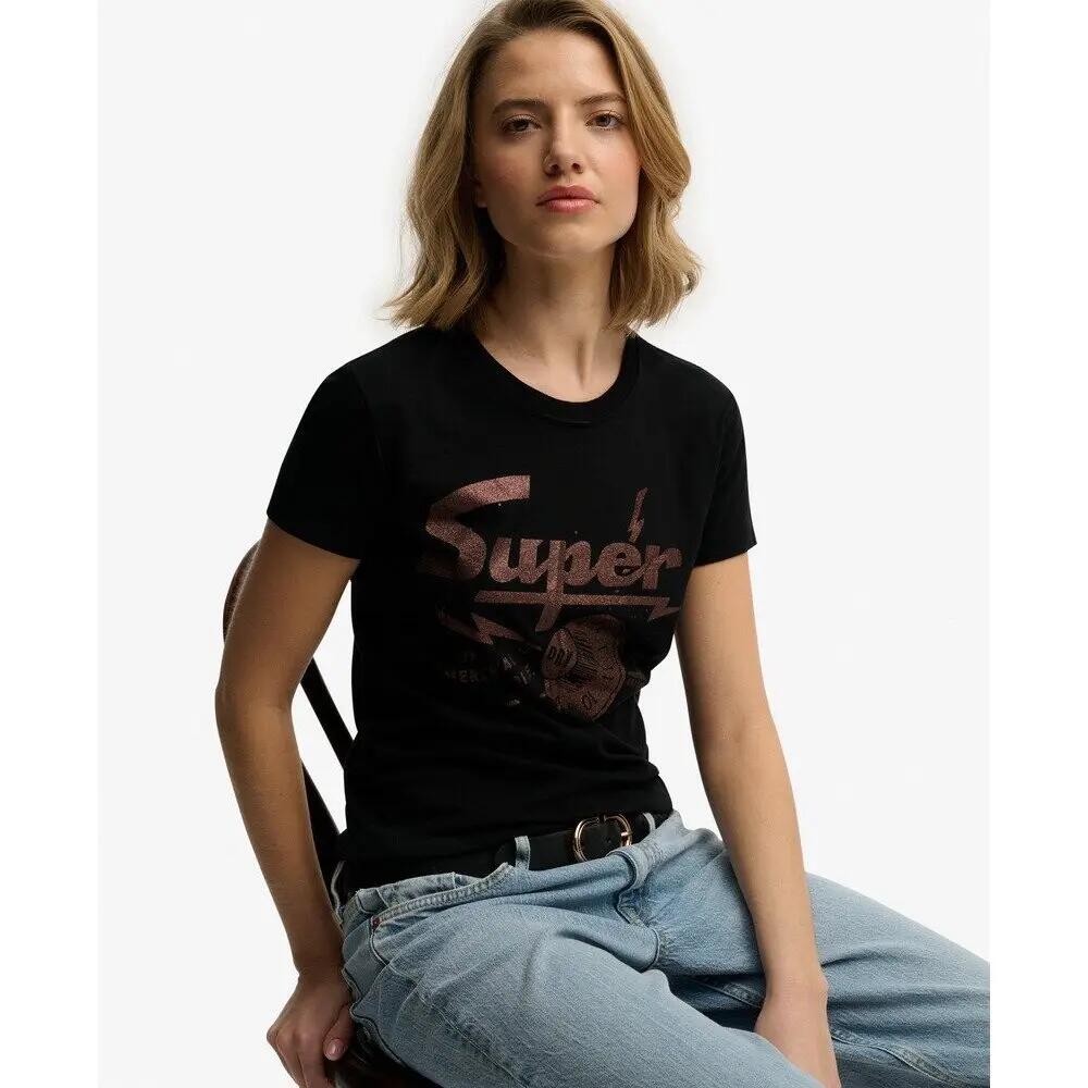 T-shirt da donna aderente Superdry Band Merch 4/7
