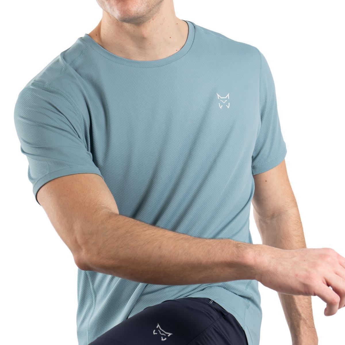 Camiseta manga corta Senderismo en la naturaleza Hombre ALTUS TISMA L30 BLACK 5/6