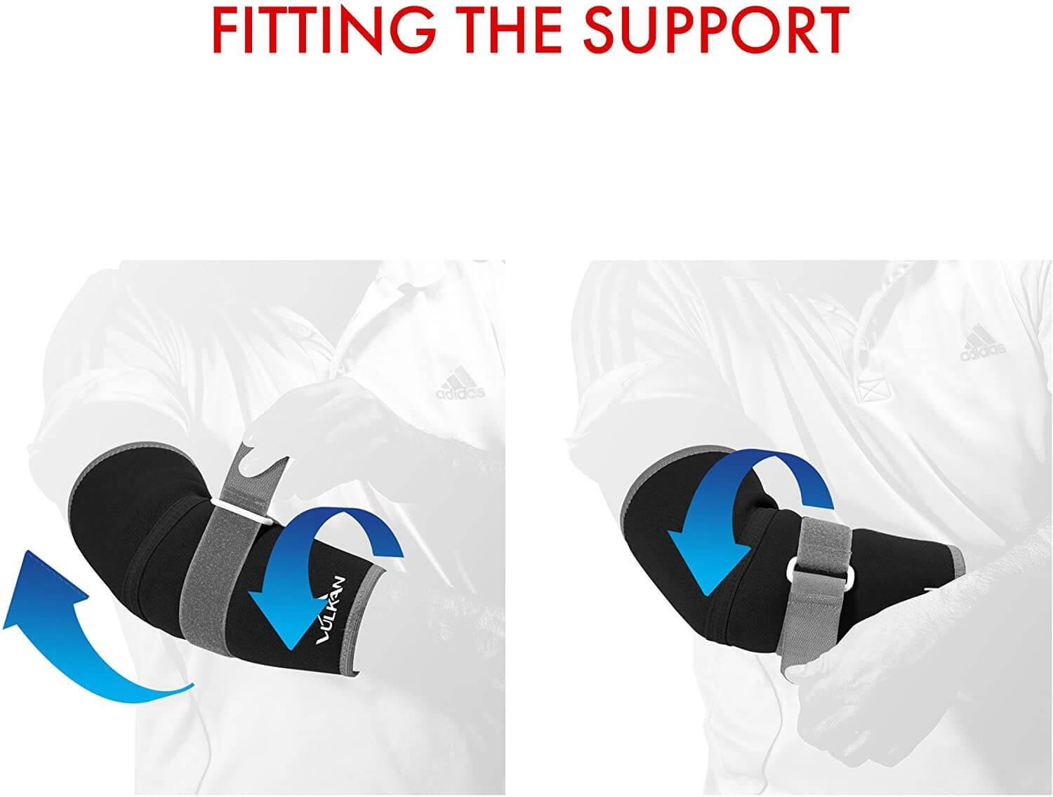 Vulkan Classic Elbow Support Brace with Strap 3/5