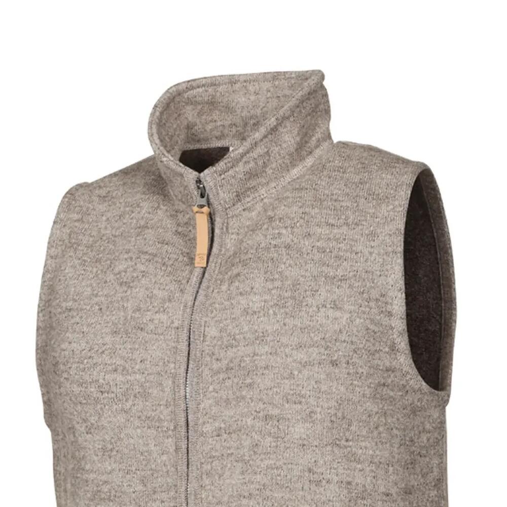 Ärmellose Wollweste NLS Barley Latte für Herren – Beige 3/5
