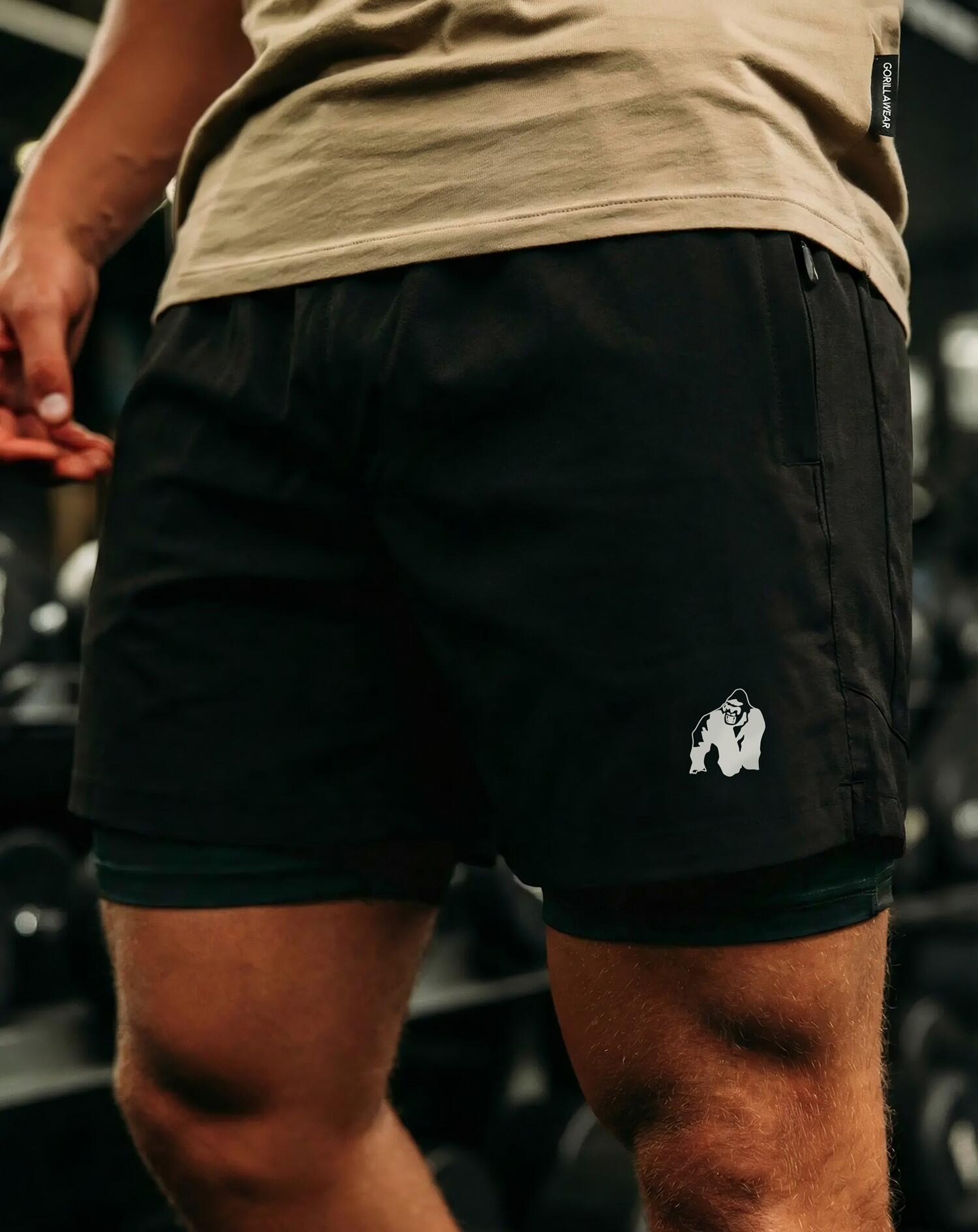 Lowell 2-In-1 Pantaloncini - Nero 3/6