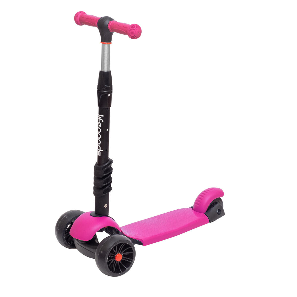 Kinderstep - hoogte verstelbaar zitje - lichtgevende wielen - MultiRider - roze 4/5