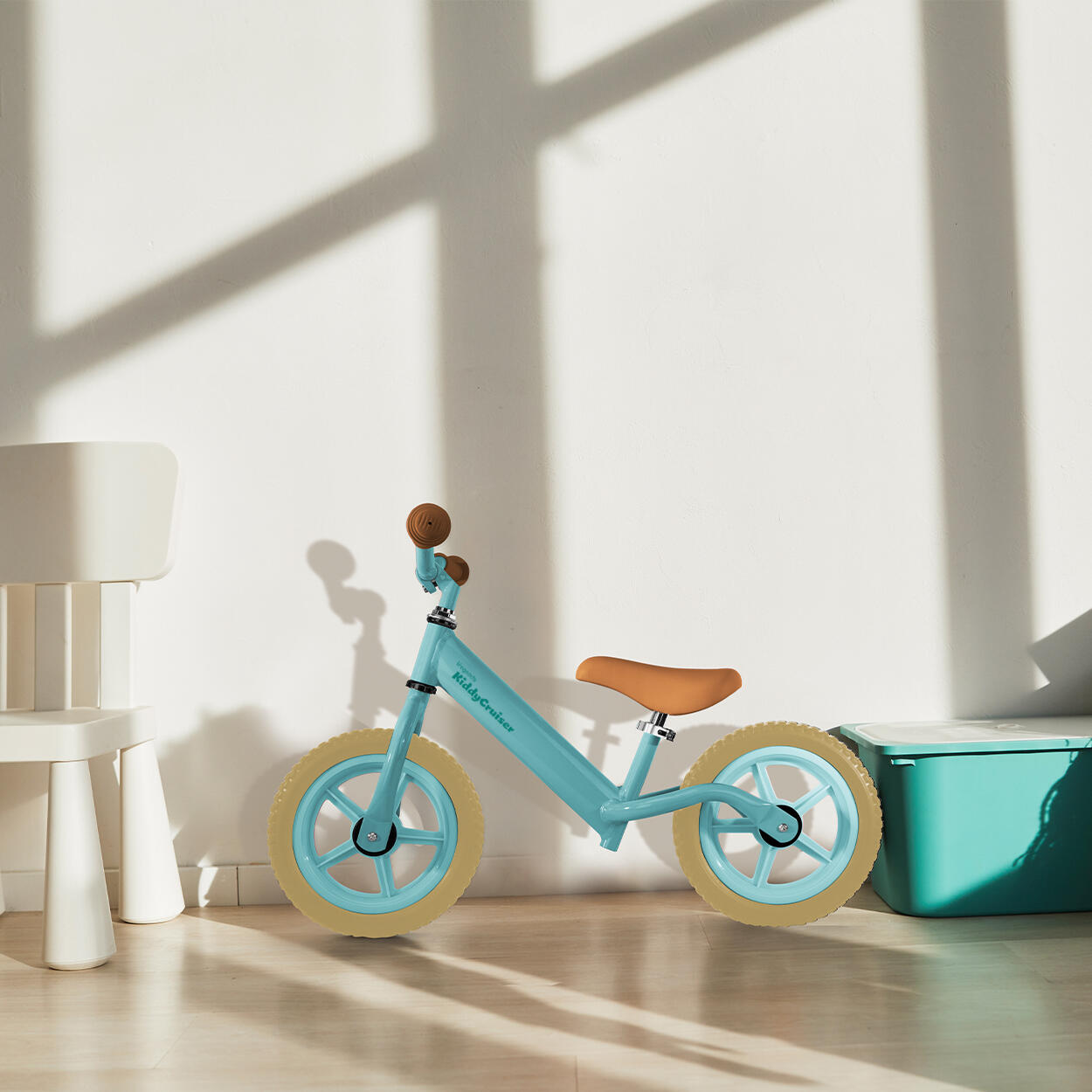 Loopfiets - balance bike - loopfietsje - mintgroen 3/4