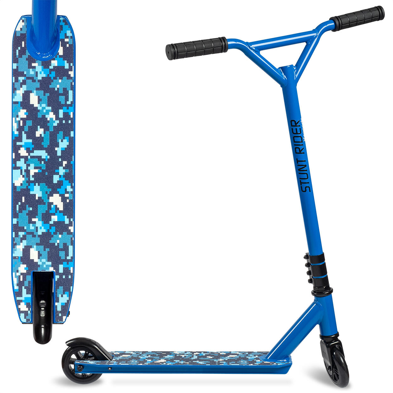 StuntRider - stuntstep - 100mm wielen - blauw 2/4