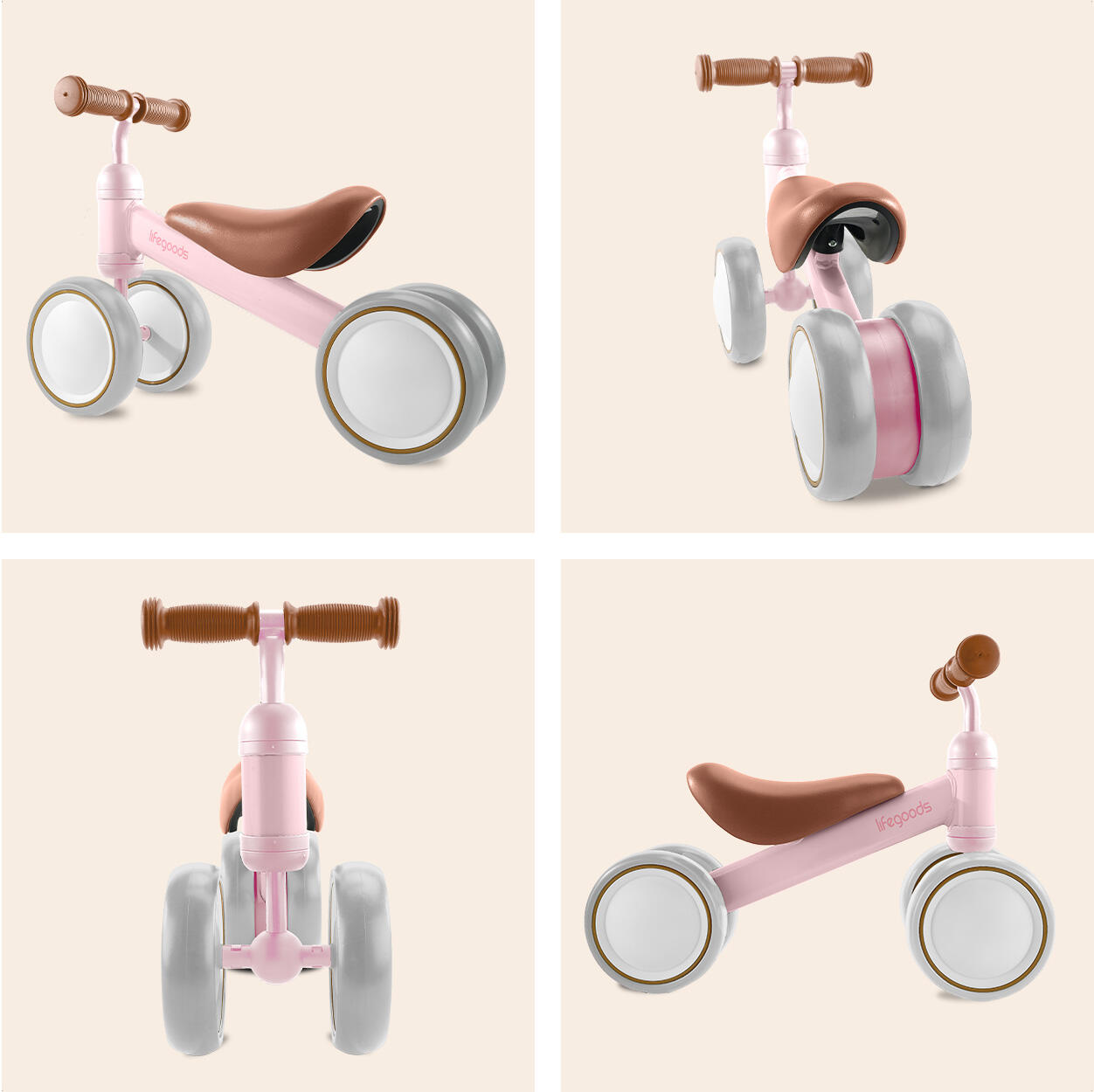 Draisienne - trottinette enfant - rose 2/4