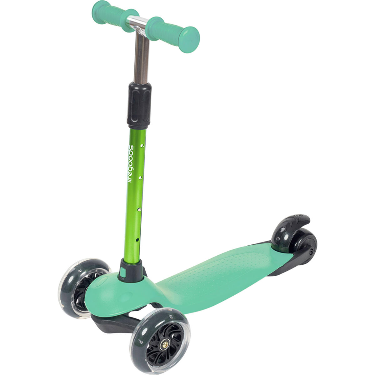 Trottinette enfant - 3 roues lumineuses - hauteur reglable - vert menthe 5/6