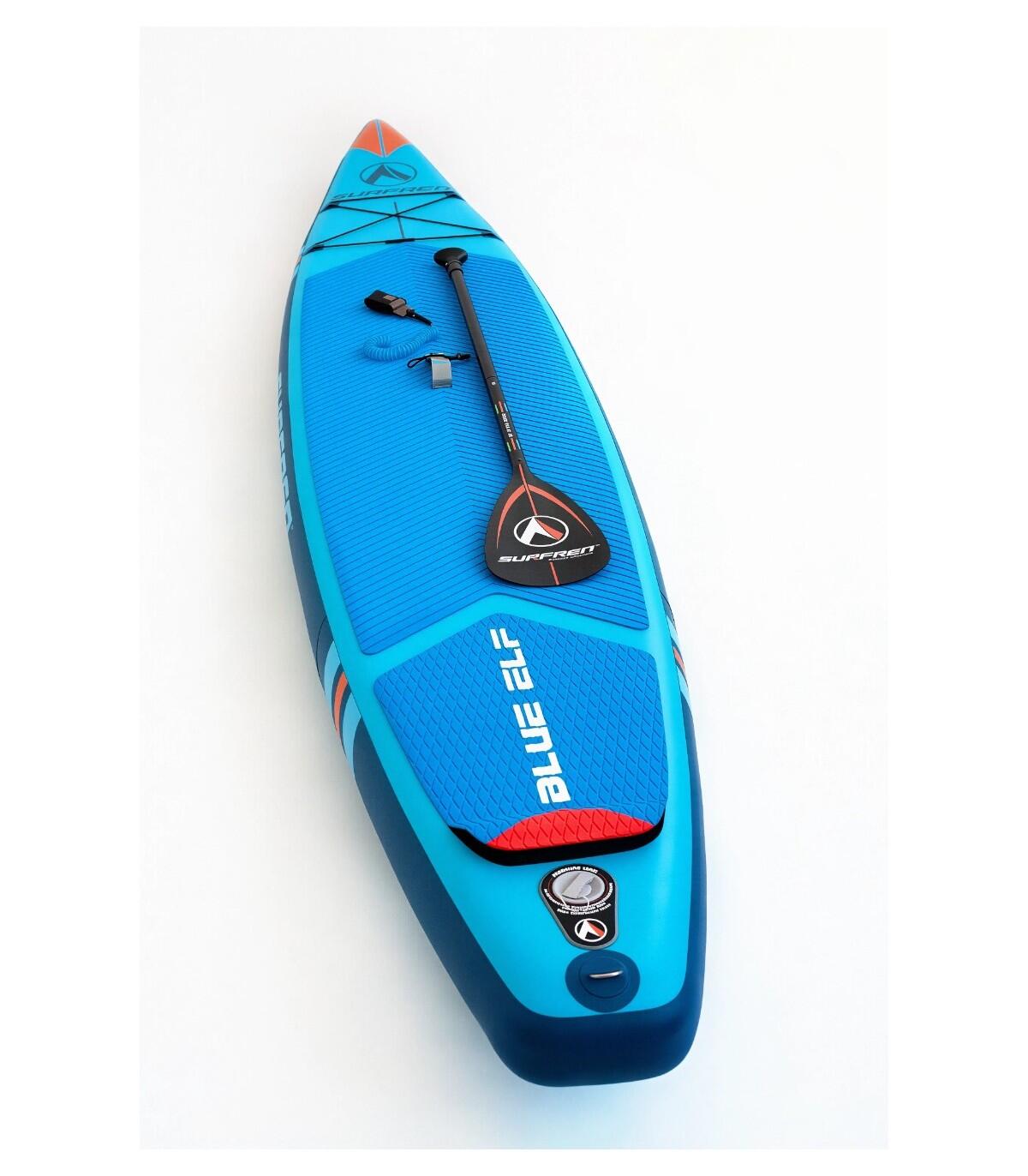 Prancha SUP insuflável race SURFREN Blue Elf 12'6" – pack stand up paddle 3/6
