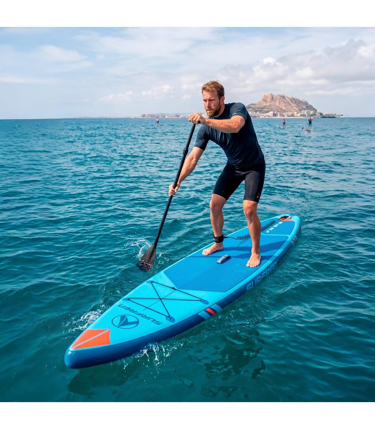 Prancha SUP insuflável race SURFREN Blue Elf 12'6" – pack stand up paddle 2/6