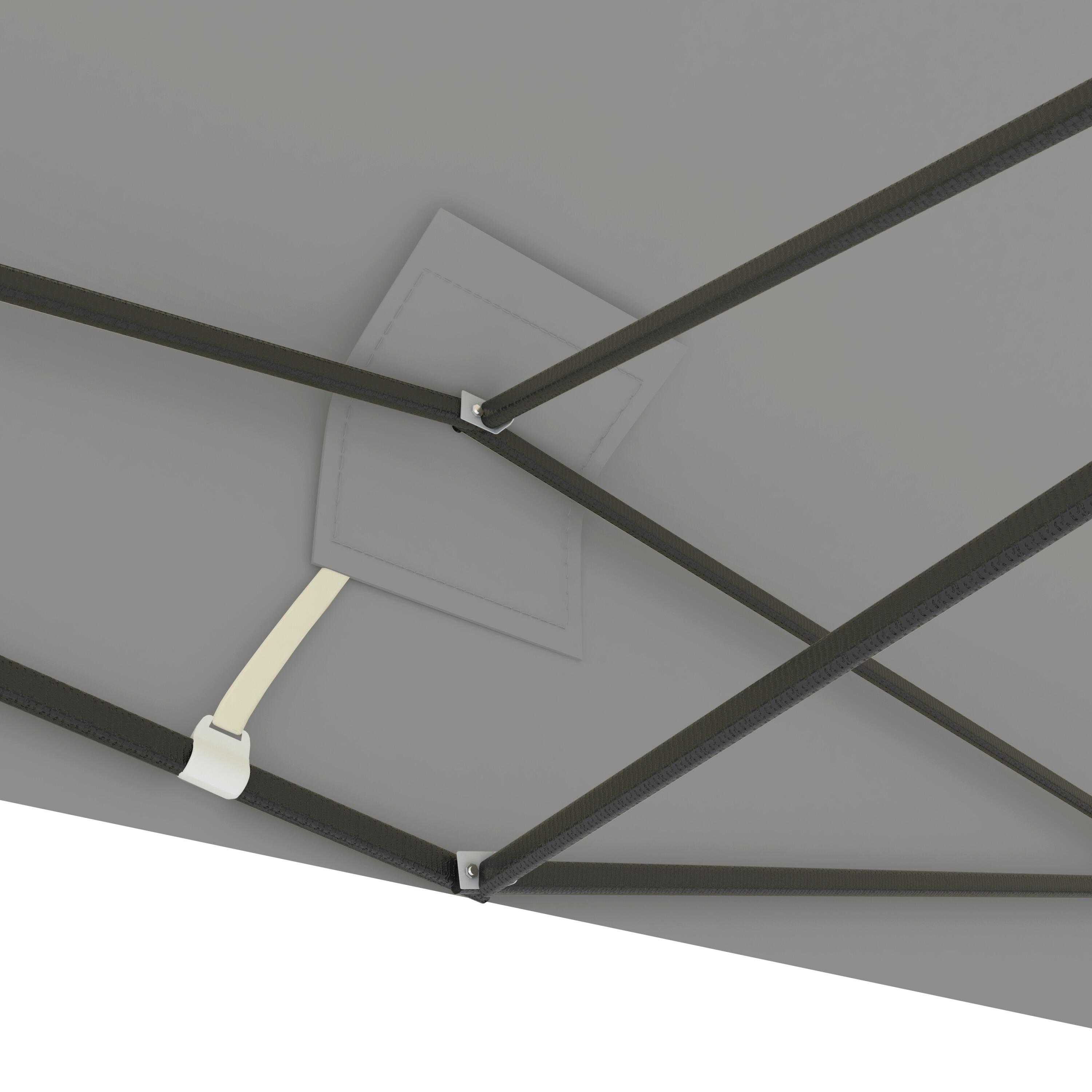 Partytent - 3x3 m - zijwanden - easy up - paviljoen - opvouwbaar - wit 5/5