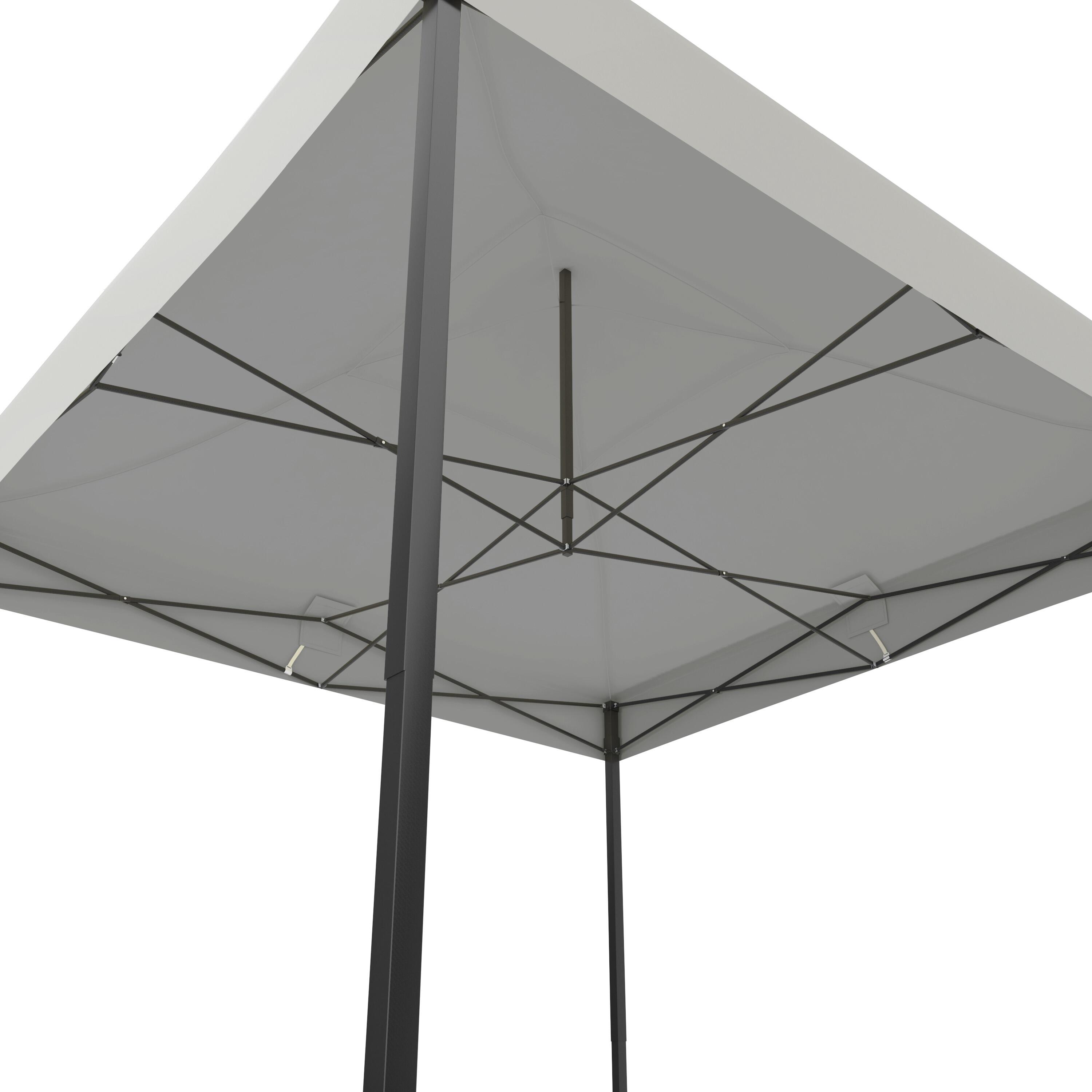Partytent - 3x3 m - zijwanden - easy up - paviljoen - opvouwbaar - wit 4/5