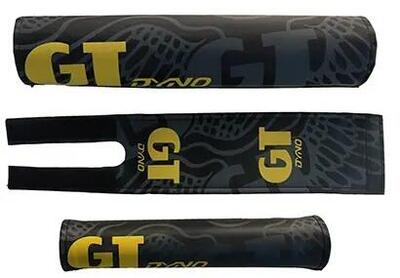 Gt bmx beschermingsset - dyno black/yellow