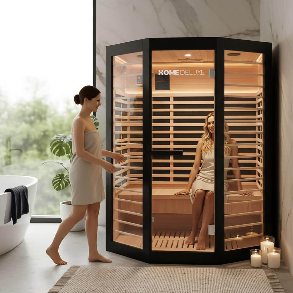 Cabine infrarouge NERO XL - 190 x 155 cm pour 3 personnes 3/7