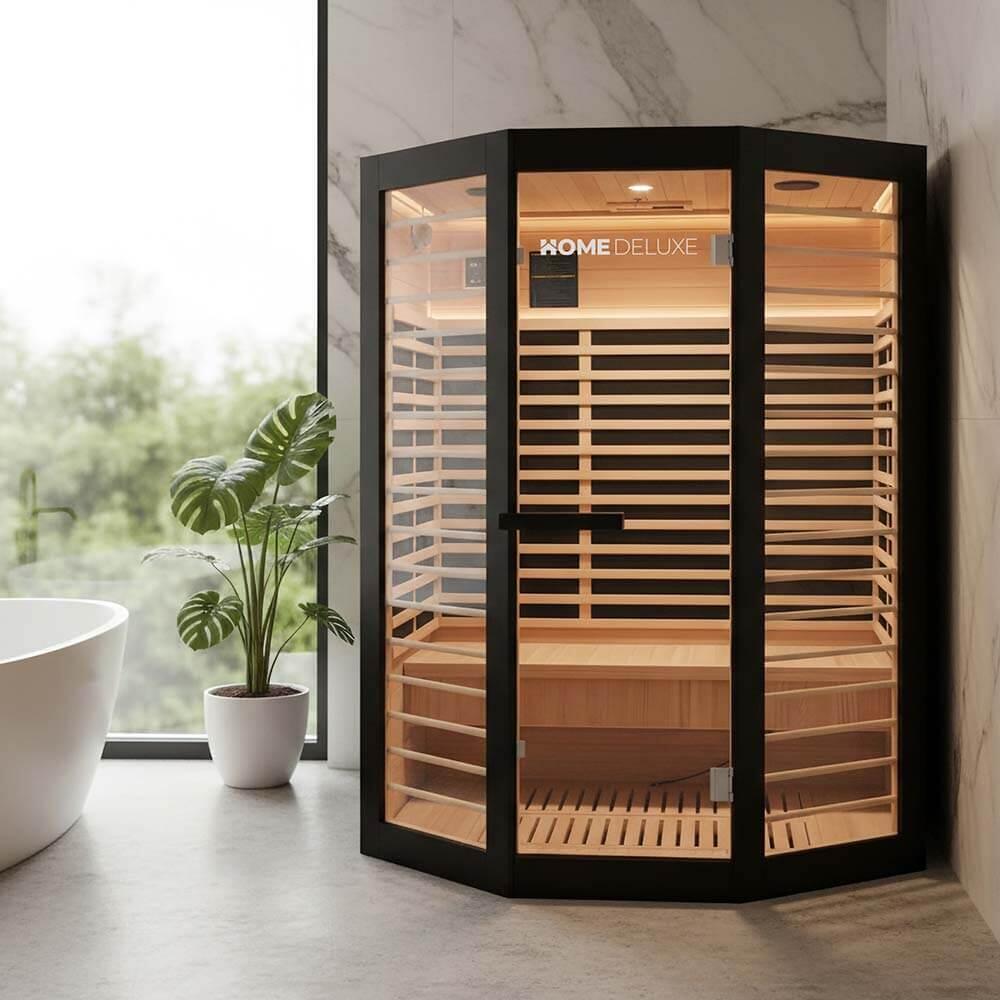 Cabine infrarouge NERO XL - 190 x 155 cm pour 3 personnes 2/7