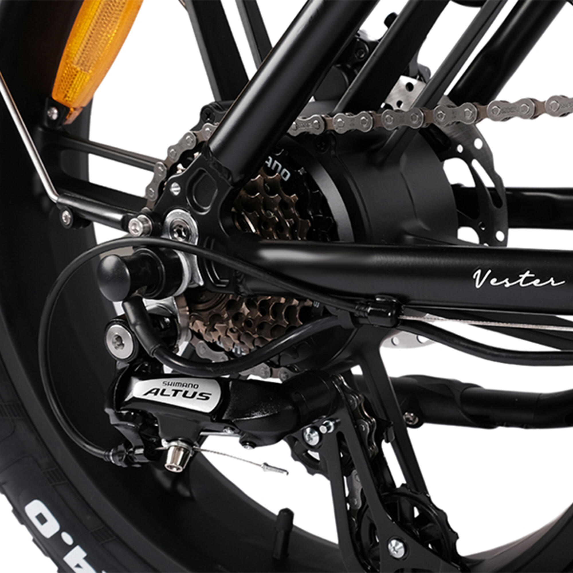 Vester Step 2026 - Bicicleta eléctrica plegable Fat Tire 48V 14Ah - Negro ónix 4/7