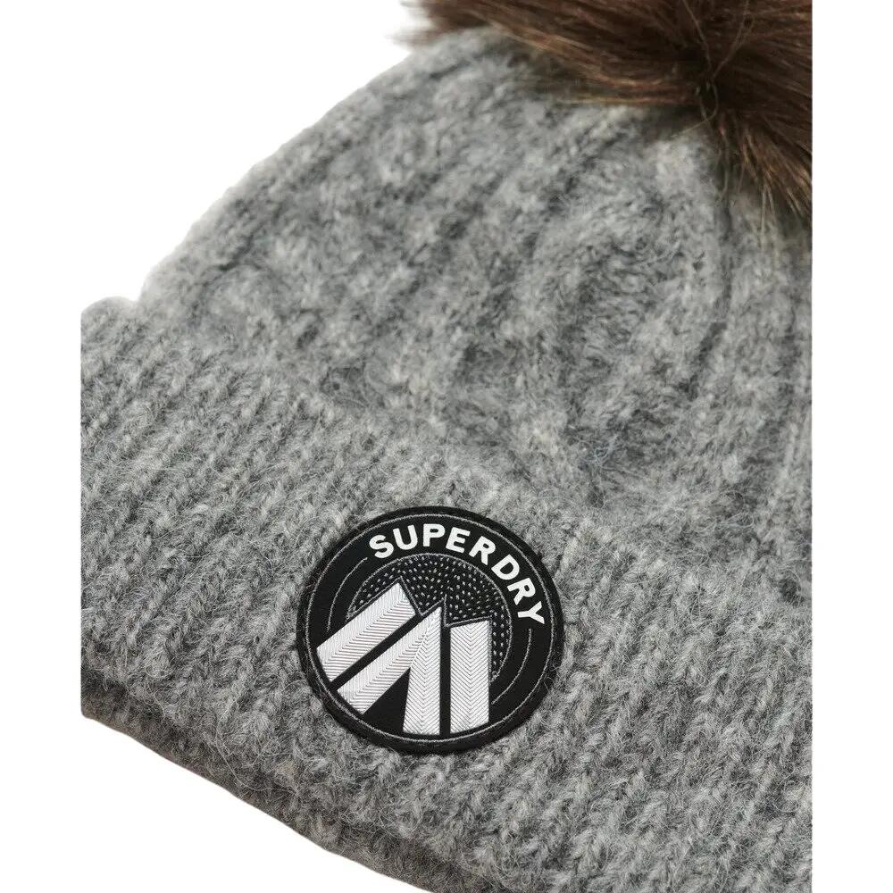 Bonnet en tricot torsadé femme Superdry Luxe 3/3