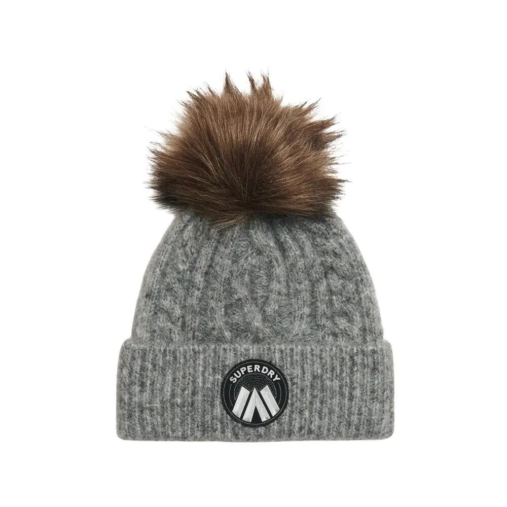 Women's cable knit beanie Superdry Luxe