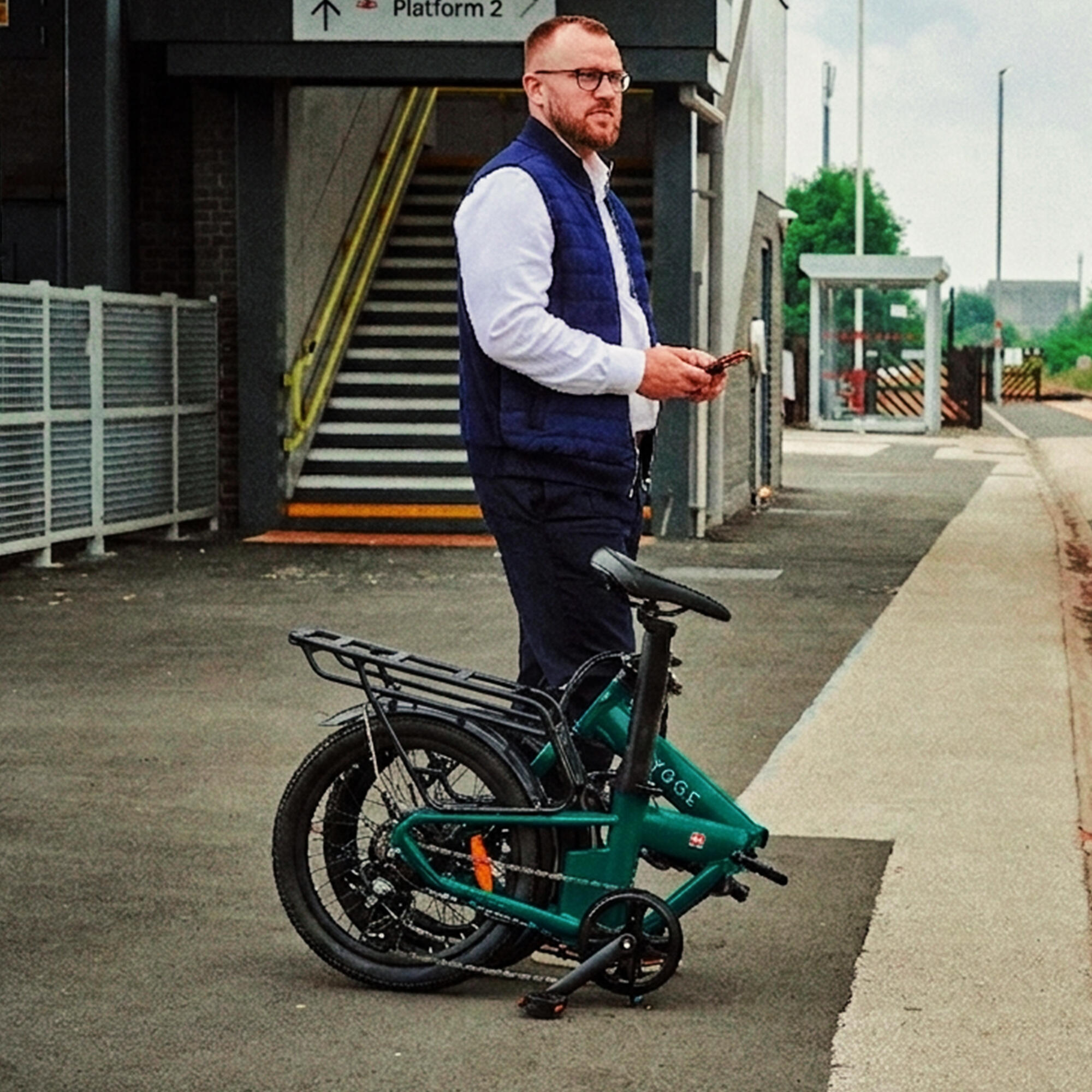 Virum 2026 - E-Bike pieghevole ultraleggera 36V 10Ah - Verde 3/7