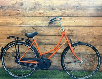 Oma-/opafiets stadsfiets 50 cm, oranje